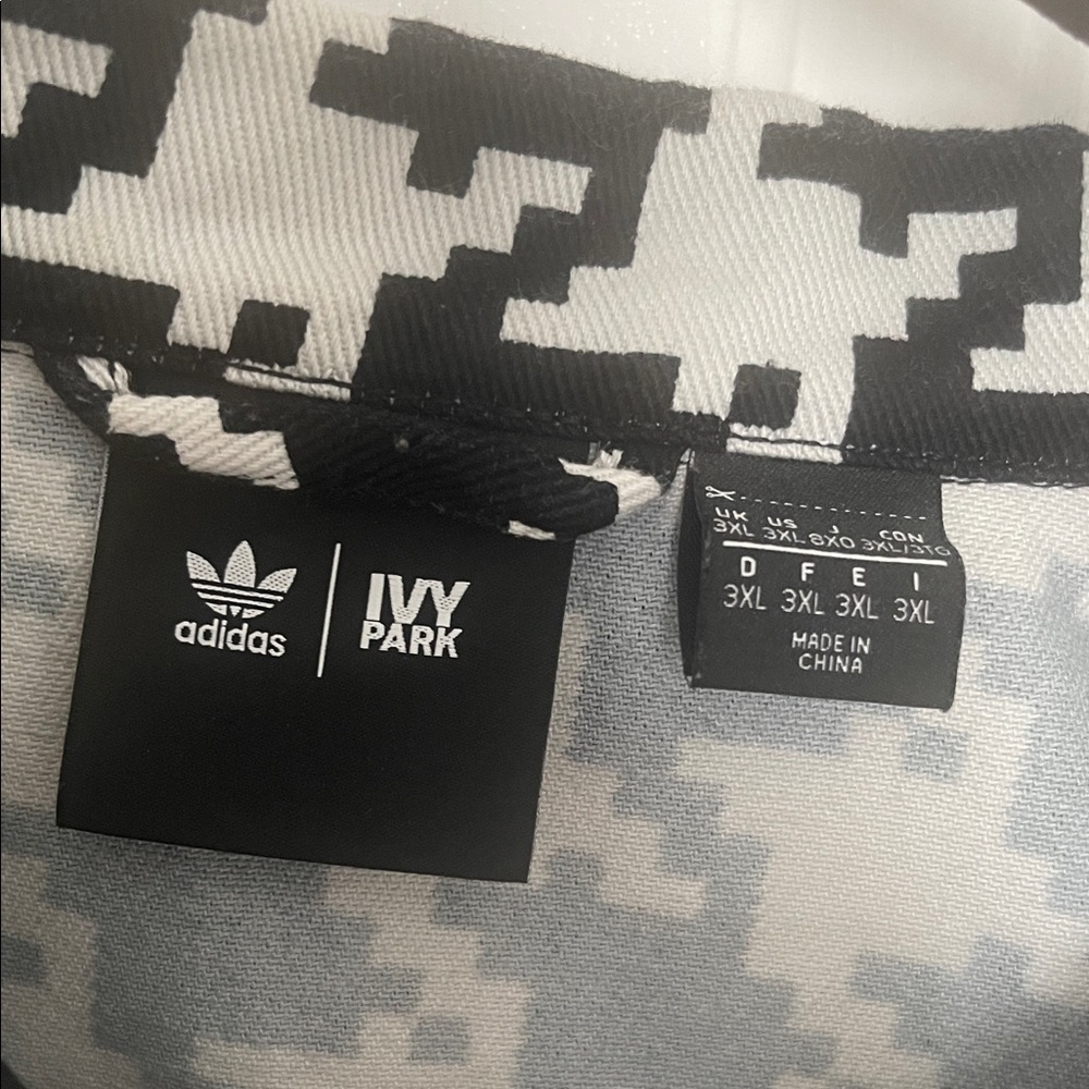 adidas Black and White Houndstooth Jumpsuit - Picture 4 of 7